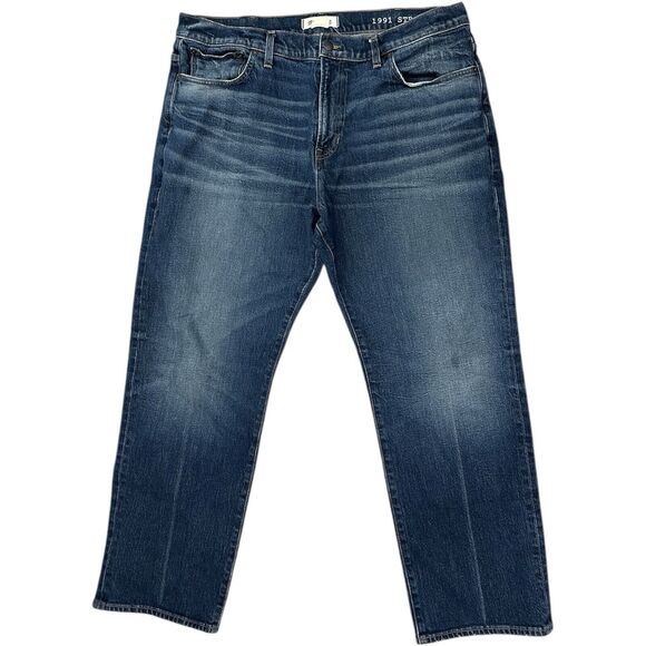 Madewell The 1991 Straight-Leg Blue Jean Men’s Size 40x30 Brownfield Wash